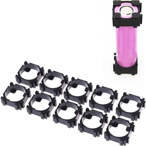10pcs 18650 Battery Holder Cylindrical Battery Bracket 18650 Li-ion Cell 1P Holder 18650 Batteries Fixture