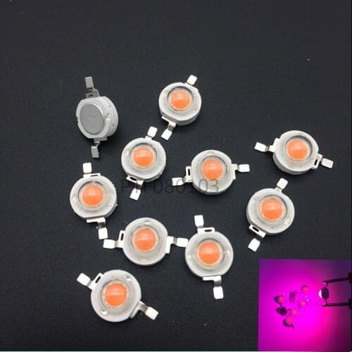 100pcs/lot 1w 3w 5w full spectrum led grow light chip , best bridgelux led grow chip for indoor plant grow