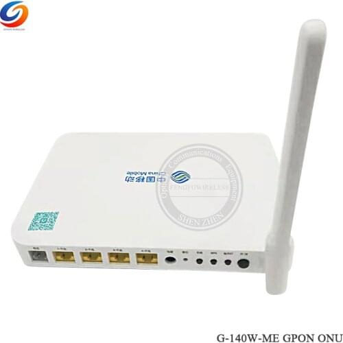 Alcatel Lucent Gpon onu G-140W-ME 4GE+1VOICE+2USB+WIFI2.4G&5G FTTH gpon ont Fiber optic equipment Router Mode English Firmware