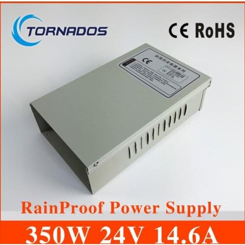 Auto Fan Cooling 350W DC24V 14.6A Rainproof Switching Power Supply for LED Screen FY-350-24