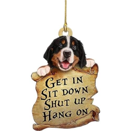 Car Mini Puppy Dog Accessory Interior For Get In Sit Down Shut Up Hanging Pendant In Auto Ethnic Home Decor Lucky Car Ornament