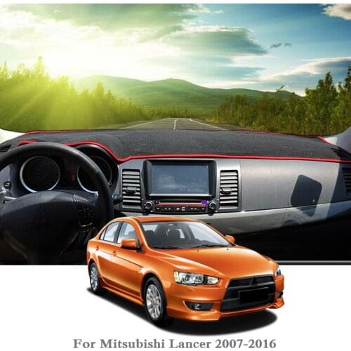 Car Styling Dashboard Protective Mat Shade Cushion Pad Rose Carpet For Mitsubishi Lancer 2007-2016 RHD&LHD Internal Accessory