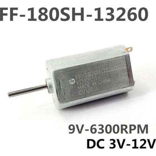 MABUCHI FF-180SH-13260 Precious metal brush Motor DC 3V 6V 7.4V 12V 8300RPM Mute motor 15mm Long Shaft