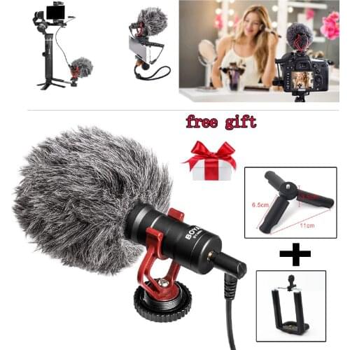BOYA BY-MM1 Camera Video Record Microphone Youtube Mic Vlogging Facebook Livestream Mic for iPhone iPad HuaWei Smartphone DJI