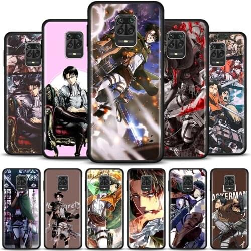 Phone Case for Xiaomi Redmi Note 8T 9S 7 8 Pro 9 Pro 6A 7A 8A 9A 9C K20 K30 Pro Cover Attack On Titan Levi Anime Soft Cases