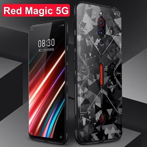 For ZTE Nubia Red Magic 5G Case RedMagic 5G Camouflage Soft cover For ZTE Nubia Red Magic NX659J 2020 Slim Matte TPU Case