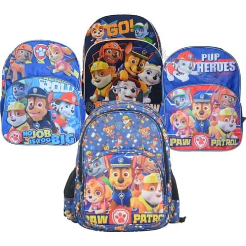 Paw Patrols Kindergarten Schoolbag Cartoon Printed Childrens Backpack Boy Girl Anime Backpack Back To School Supplies Bookbag