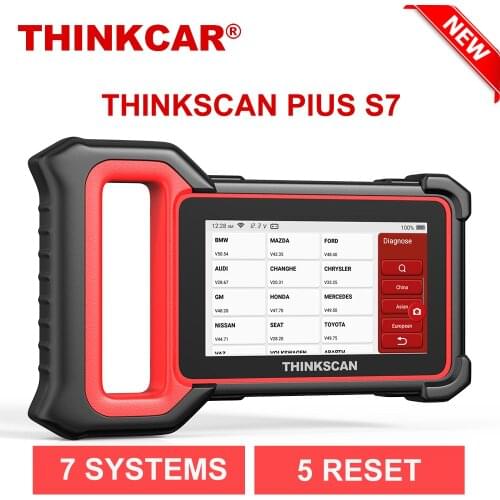 THINKCAR THINKSCAN Plus S7 OBD2 Diagnostic Auto Tool 7 System with 5 Reset Service Car Diagnosis Scanner obd Automotive Scanner