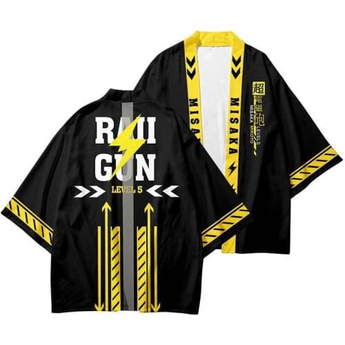 Anime Bungo Stray Dogs Haori Kimono Cosplay Cloak Fate FGO Misaka Mikoto T-shirt Shorts Men Short-sleeve