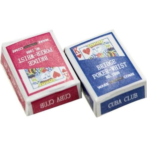 Dollhouse Accessories Poker Cards Miniature Scene 1:12 Mode Playing Game Kid Toy