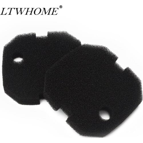 LTWHOME Black Fine Filter Foam Fit for AquaOne Aqua One AQUIS 1200/1250 and 1000/1050