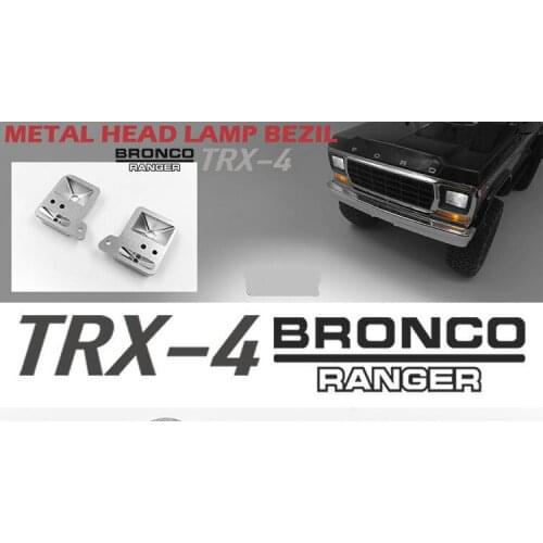 Metal Metal LED lights Barket BRONCO Fordd For 1/10 Scale TRX4 T4 HRAXXAS D110 Defender TACTICAL UNIT CRAWLER