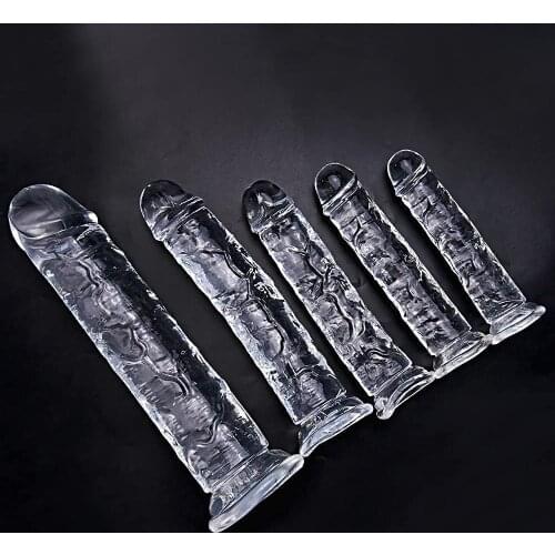 Soft Jelly Dildo Realistic Penis with Suction Cup Female Masturbators Clitoral Stimulator Lesbian Sex Toys for Women Adults Shop