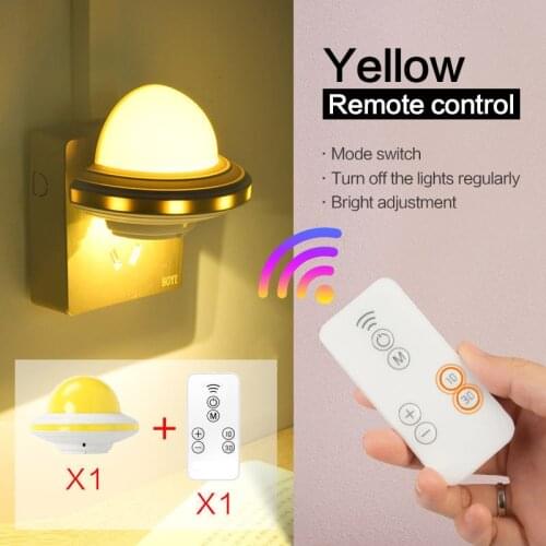 UFO Flying Saucer Sensor Lamp USB Rechargeable Creative Bedroom Remote Control Cabinet Lamp Bedroom Wall Smart Light