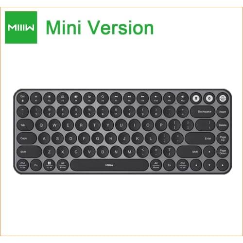 New MIIIW Mini Bluetooth Dual Mode Keyboard 85 Keys Multi System Wireless 2.4GHz Bluetooth mode For Computer Laptop Tablet Keybo