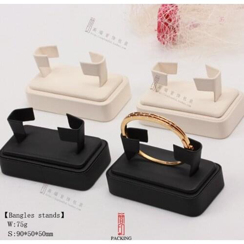 Newest Jewelry Display stands props for bracelet Jewellery Display rack Holder Black and Beige Color