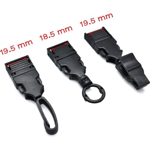 3 styles Plastic Detach Buckle Belt Hook Clip for Business Job ID Card Badge Holder & Lanyard