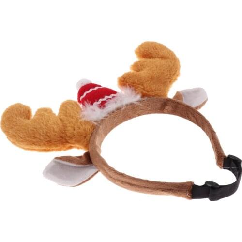 Antlers Decorative Pet Christmas Headband Hoop Christmas Holiday Headwear