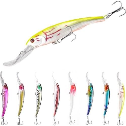 Minnow16.5cm 26.4g Big Minnow Fishing Lures Deep Sea Bass Lure Artificial Wobbler Fish Swim Bait Diving 3D Eyes hard lure