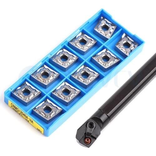 S20R-MCKNR12 S25S CNC Lathe Internal Turning Tool Holder +10Pc CNMG1204 Machine Tools Carbide Blade Coating High Quality Seismic