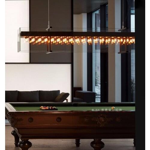 Modern minimalist studio football table chandelier hotel front desk restaurant bar clothing coffee shop chandelier