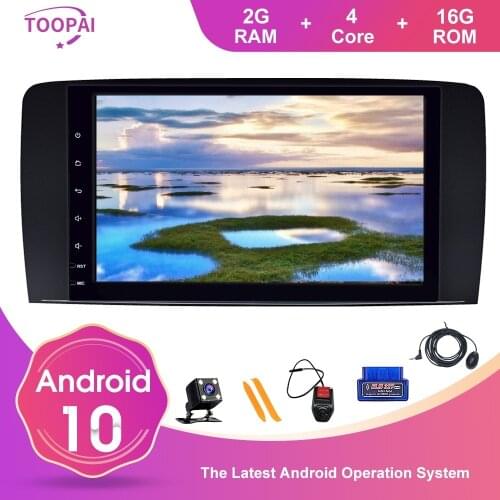 TOOPAI Android 10 For Mercedes Benz R Class W251 R280 R300 R320 R350 R63 2006-2013 Auto Radio Stereo Navigation GPS Multimedia
