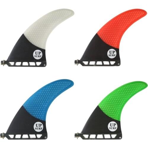 Single Fins White 8"Length Center Fins Long Board Fins White/Blue/Green/White Surf Fins Pranchas De