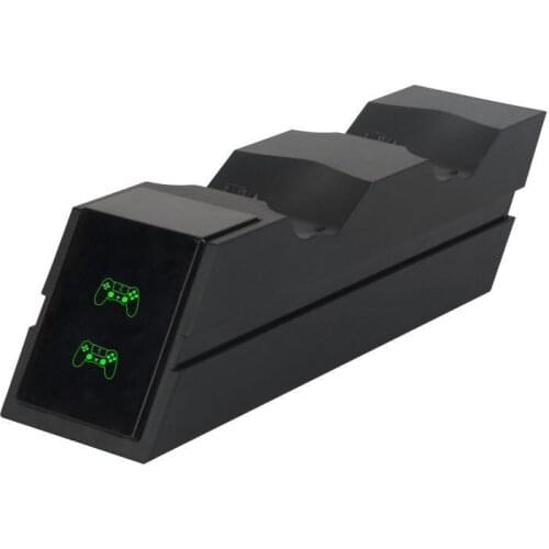 OSTENT USB LED Dual Charger Charging Power Station Dock for Sony PS4/Slim/Pro Wireless Controller
