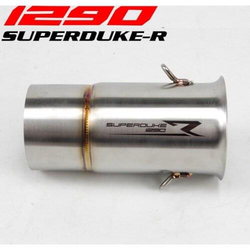 For KTM 1290 Super Duke R GT SDR 2017 2018 Exhaust Muffler Middle Link Pipe 60.5mm 72mm Escape Connector Adapter with Laser