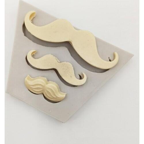 Minsunbak Funny Beard Shape Silicone Mould Fondant Mold DIY Cake Decoration Chocolate Baking Tool