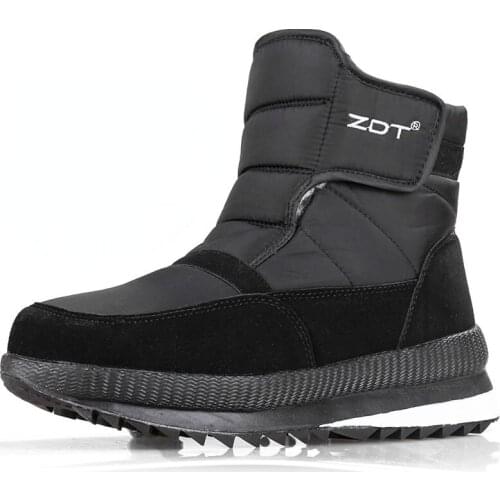 Winter Hot Sale Cozy Mens Boots Women Plush Height Increasing Cotton Shoes Thermal High-top Snow Boots Large Size Snow Shoes