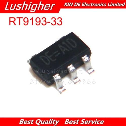 100pcs RT9193-33 SOT-23 RT9193-33GB SOT-23-5 SOT23-5 RT9391 3.3V DE = A1D New Original