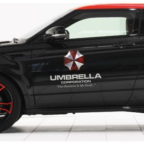 2x Car Sticker Decal Umbrella Reflective Vinyl 2 Colors 2 Sizes Tuning Auto Car Styling Accessories