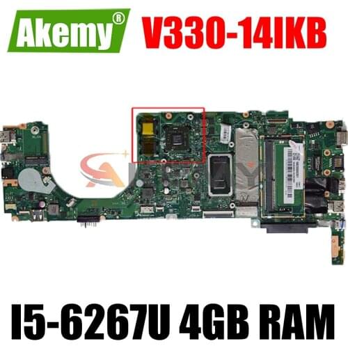 5B20Q98351 MainBoard For Lenovo V330-14IKB 14-inch laptop motherboard 100% test work with CPU I5-6267U 4GB RAM + 2GB GPU