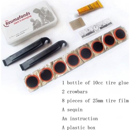 Bike Accessories Portable Repair Tools Mountain Bike Motorbikes Tire Repair Tools Free Glue Pieces Bicycle Tire Repair Kit Sets