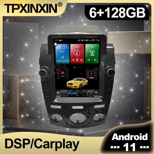 128GB Android 11 Tesla Style Vertical Screen Car Radio For Kia Forte 2011-2017 Multimedia Auto Player Navigation Stereo GPS 2din