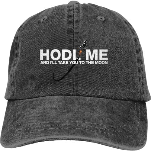 HODL ME Rocket Baseball Caps Peaked Cap Ethereum Crypto Miners Sun Shade Hats for Men