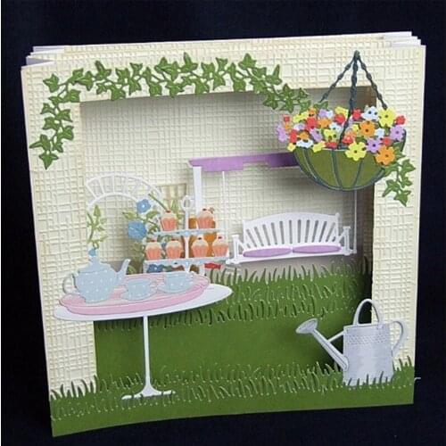 Flowerpot Shovel Bucket Metal Cutting Dies Stencils For DIY Scrapbooking Decorative Embossing Suit Paper Card Die Cutting Tools