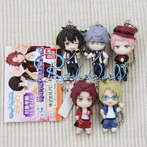 Action Ensemble Stars Gashapon Toy Oukawa Kohaku Pandent Sena Izumi Kagehira Mika Mini Figure Pendants With Capsule Collectibles