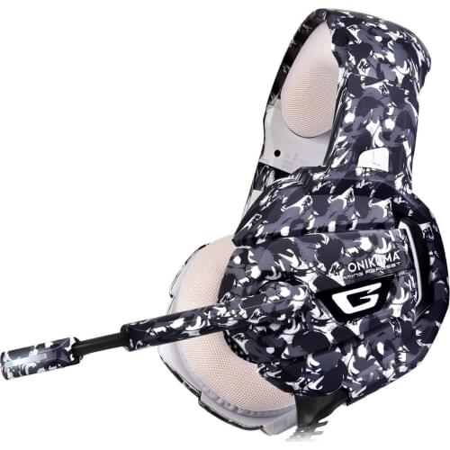 ONIKUMA K5 Gaming Headset with Microphone casque PC Gamer 3.5mm Stereo Headphones for PS4 Gamepad New Xbox One Laptop Computer