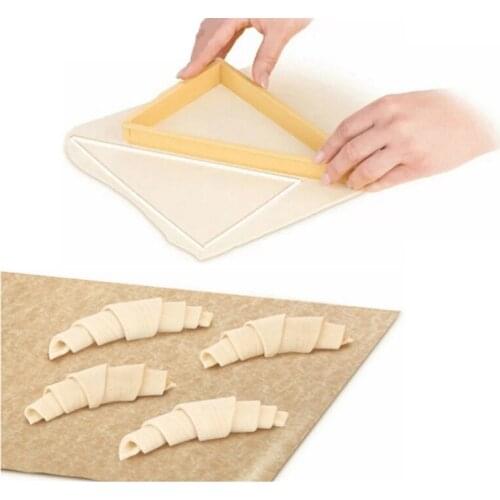 Baking Pastry Tools Plastic Croissant Cutter Mold Roll Croissant Maker Machine Bread Line Mould Dough Sheet Kitchen Gadgets