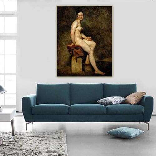 Citon Eugene Delacroix《Miss Rose》Canvas Oil Painting Artwork Poster Picture Wall Background Decor Home Decoration