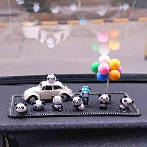 Creative Panda Car Decoration Car Model Car Accessories Interior Car Decoration Cake Decoration Desktop Decoration Gift Girls