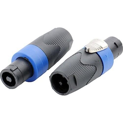 Hot 4 Pole Speaker Plug Twist Lock Cable Connector for NEUTRIK Type NL4FC Speakon 4 Pole Plug Male Audio SPK Connectors