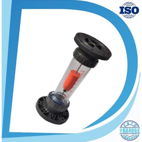 LZB-100S Plastic Water Flowmeter 14-90M3/h With Flange Connection