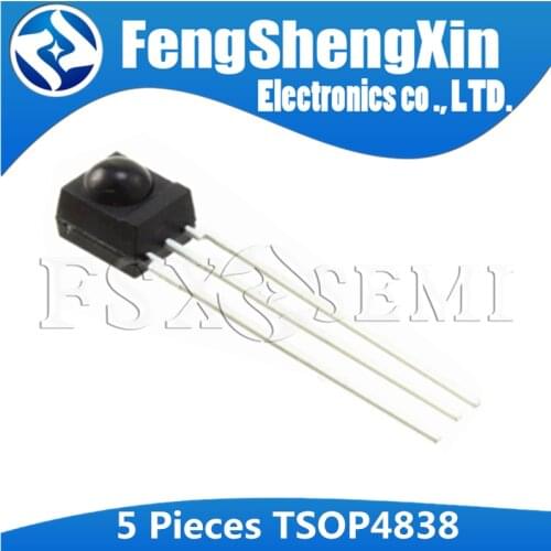 5PCS IC TSOP4838 DIP-3 4838 Receiver Module 38 kHz