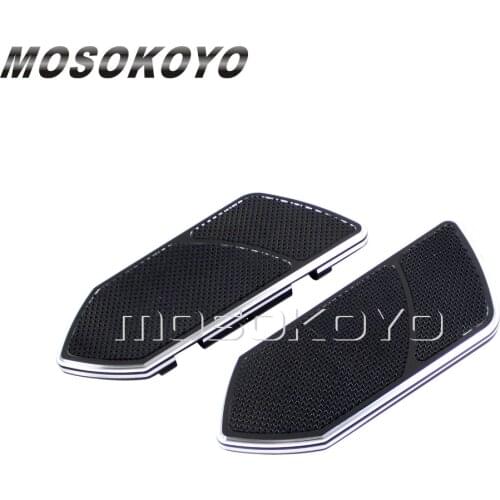 Motorcycle Wide Floorboard Billet Aluminum Passenger Footpeg for Harley Touring FLH/FLT All Footrest