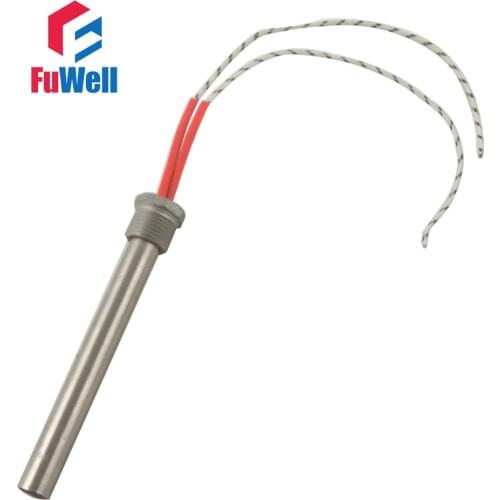 304 Stainless Steel Threaded Single End Heating Tube Cartridge Heater 16x200mm 600W 220V/110V/380V DN20 (25mm)