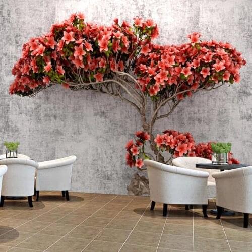 Custom Photo Wall Painting 3D Stereoscopic Flower Branches Abstract Tree Mural Wallpaper For Living Room Bedroom Home Wall Decor