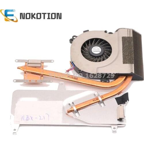 NOKOTION MBX-217 MBX-204 Radiator for SONY VAIO VGN-NW PCG-7171M Laptop CPU GPU cooling heatsink heater with fan